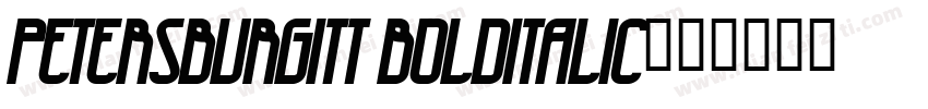 PetersburgITT BoldItalic字体转换